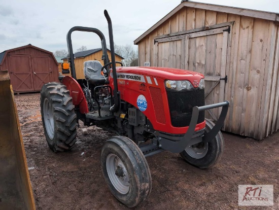 New Massey Ferguson 2605H tractor, 1 remote, open station, 45 hrs