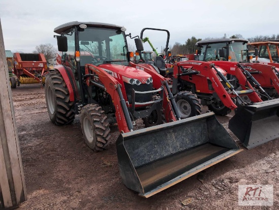 Massey Ferguson 1760M tractor, 4WD, loader, 1 remote, external PTO controls, cab, heat, A/C,