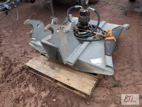 Bush Master galvanized excavator mount 48in rotary mower
