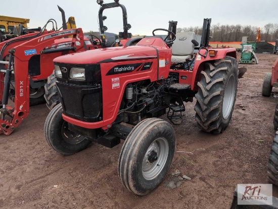 Mahindra 4565 tractor, 1 remote, open station, 278 hrs