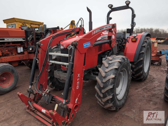 Massey Ferguson 4710 tractor, 4WD, loader, 2 remotes, open station, 2238 hrs