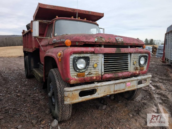 1964 Ford F750 Super Duty single axle dump truck, not running, Bill of sale only