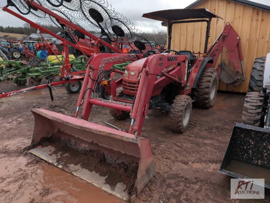 Mahindra 3510 tractor, loader, 4WD, Mahindra 509 backhoe, 4 speed transmission with high and low,