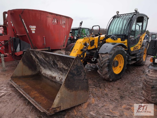 Dieci Agri Plus 40.7 telehandler GP bucket, hydraulic quick coupler, cab, heat, A/C, 5186 hrs