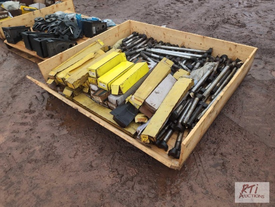 Crate of a large quantity of truck cam shafts...