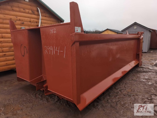 New Bibeau 18ft steel body with hoist