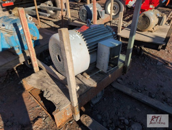 Toshiba 3 phase large electric motor, 75hp
