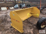Tarter skid loader mount 92in snow pusher with bolt on pads and steel edge