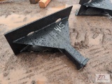 Hitch receiver for mini skid loader