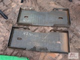 2X Skid loader mounting plate