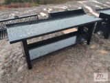 Light duty painted steel work bench, 90in