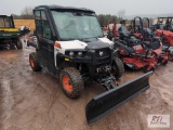 Bobcat 3400 UTV, 4WD, cab, front plow, heat, hydraulic dump,