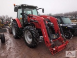 Massey Ferguson S series 5713 tractor, 4WD, loader, 4 remotes, exterior PTO control, Dyna 4