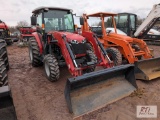 Massey Ferguson 1749 tractor, 4WD, loader, 1 remote, external PTO control, cab, heat, A/C, 461 hrs