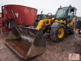 Dieci Agri Plus 40.7 telehandler GP bucket, hydraulic quick coupler, cab, heat, A/C, 5186 hrs