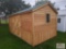 10x16 Amish storage shed with double door and steel roof, #50