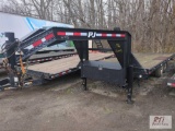 2009 PJ gooseneck trailer, tilt, tandem axles, 20ft, VIN:4P5T8222191125165