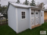 10X16 Storage shed with double door, steel roof, #51