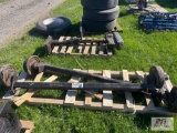 Pair of trailer axles