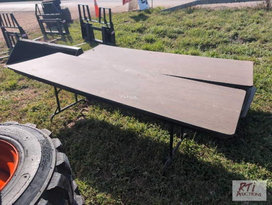 Pile of (9) 8ft folding tables