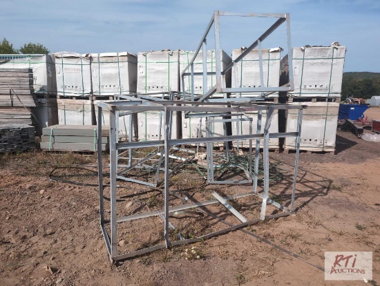 Pile of scrap angle iron