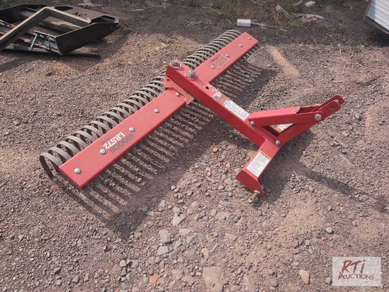 Woods 6ft 3pt hitch stone rake