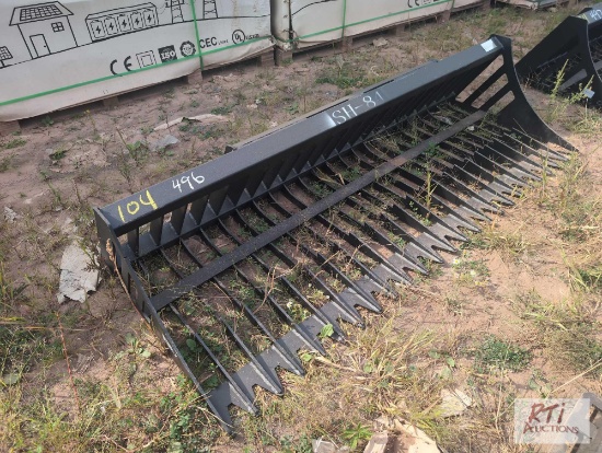 New 84in skid steer rock bucket