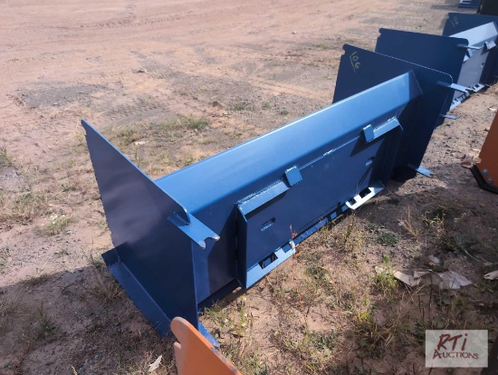 New 6ft skid steer snow pusher
