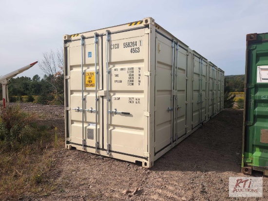 8x40 Steel container with 4 double side doors and end doors, CICU5582641