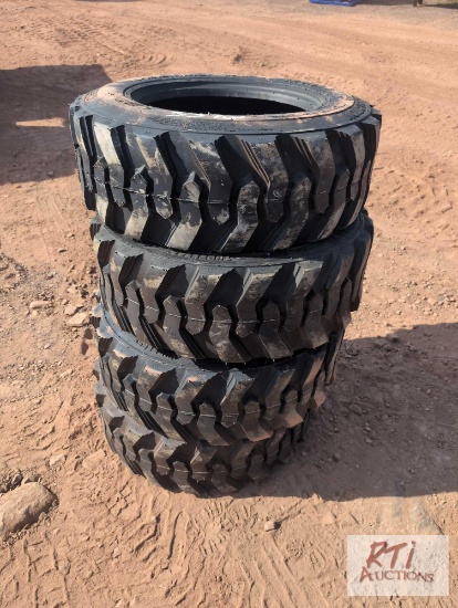 4X 10-16.5 skid loader tires...