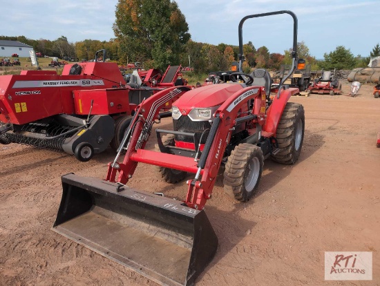 Massey Ferguson 1835 4WD diesel compact tractor with loader, 14 hrs