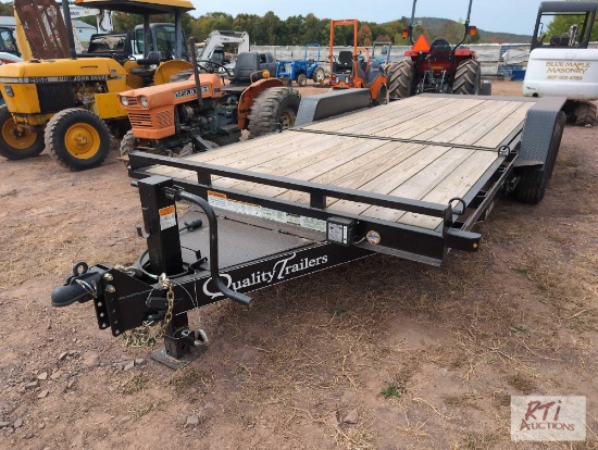 2025 Quality 20ft tilt top trailer, with stationary forward deck, 14,000lb GVW,
