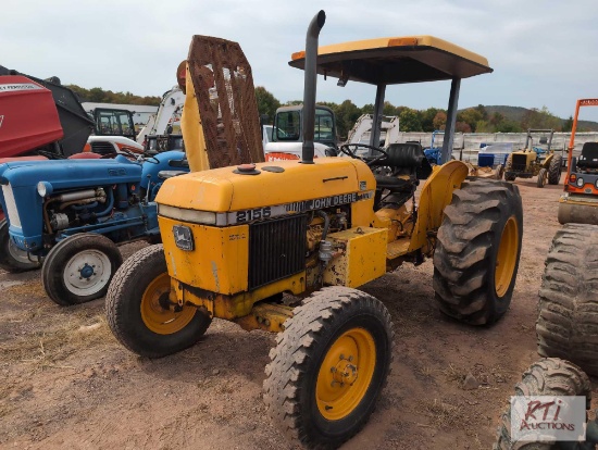 John Deere 2155 diesel tractor, with side mount 6 ft disc mower, 4568 hrs