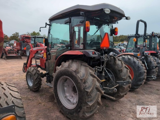 2024 Massey Ferguson 2850M 4WD compact tractor with cab, front loader, 55 hrs, SN RJT90215