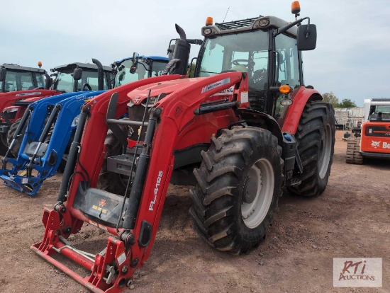 2020 Massey Ferguson 6716S 4WD tractor, cab, front loader, 1880 hrs., SN BCKB266066