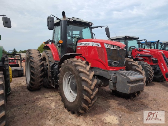 2021 Massey Ferguson S7726 Dyna6 MFWD tractor, duals, front weights, 46in rubber, 6 remotes, 2611