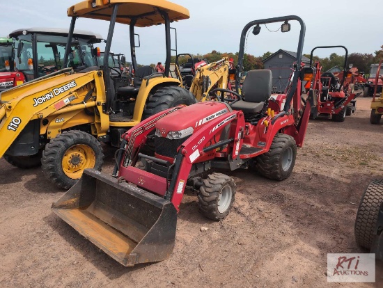 Massey Ferguson GT2610 4WD diesel tractor, loader, backhoe, 1023 hrs