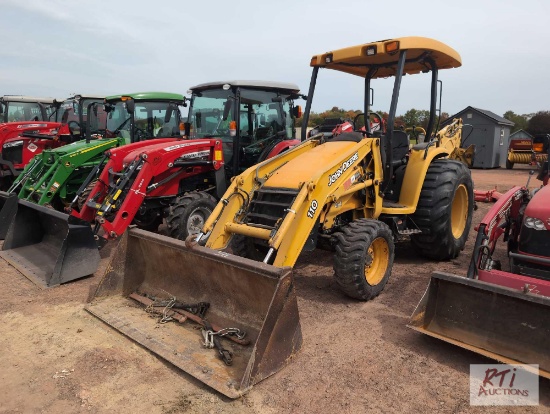 John Deere 110 tractor, loader, backhoe, 3pt hitch arm included, hydrostatic, canopy