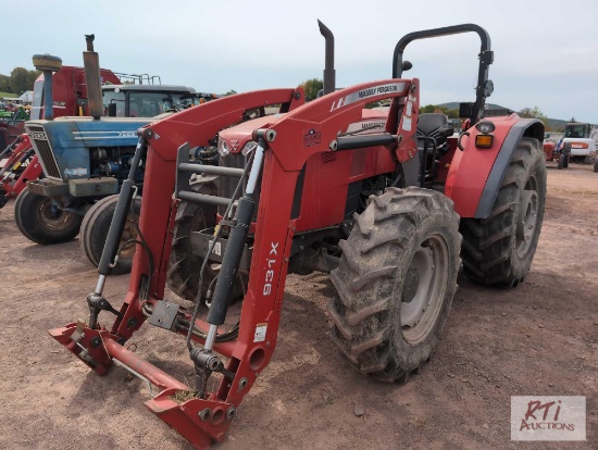 Massey Ferguson 4708 tractor, 4WD, quick attach loader, 2 remotes, external 3pt controls, 1022 hrs