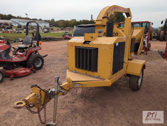Rayco RC814 tow behind chipper, Kubota diesel engine, 437 hrs