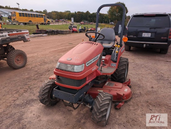 Massey Ferguson GC2300 compact tractor, 4WD, 60in belly mower, HST, 747 hrs