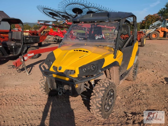 2012 Can Am Commander XT side by side, canopy, 4wd, automatic, front winch, 2,718 miles. Bill of