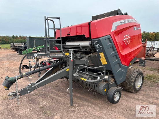 2024 Massey Ferguson RB.4160V round baler, 4x5 bale, with net wrap