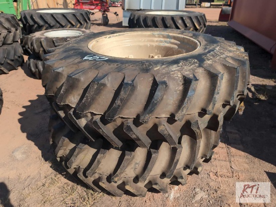 2X NEW Firestone 18.4- 34 tractor duals and tires