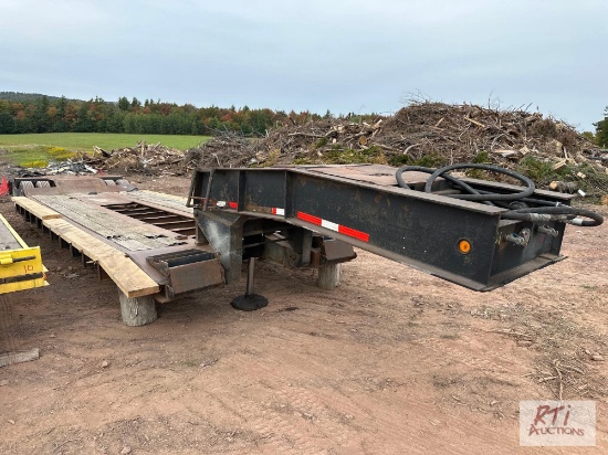 1988 State 34 ft lowboy trailer with side extensions, VIN: