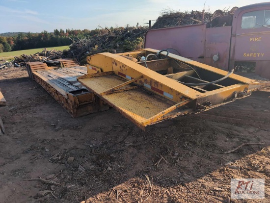 1995 tri axle lowboy trailer, 22ft well, VIN:...