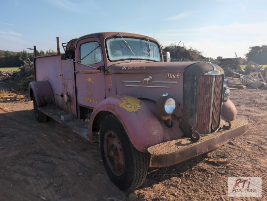 Mack antique fire truck - parts only - Bill of sale only