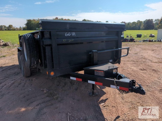 2018 load trail 14 ft hydraulic dump 2. 5/16 ball to a gate ramps 14,000 lb. Gvw tandem axle trailer