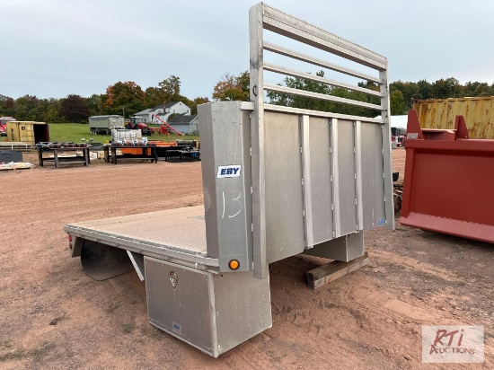 Eby aluminum 1 ton flatbed body, 8x10