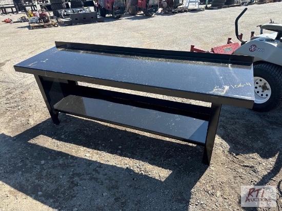 90in painted light duty steel table